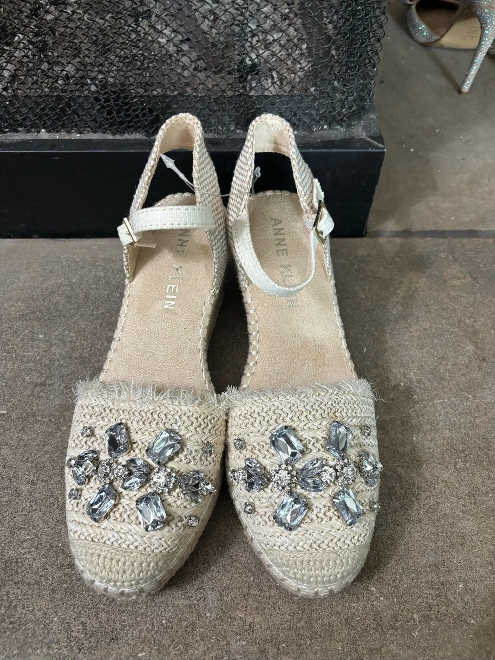 Anne Klein Women's Lenox Espadrille Wedge Sandal Size 9 1/2 NWT